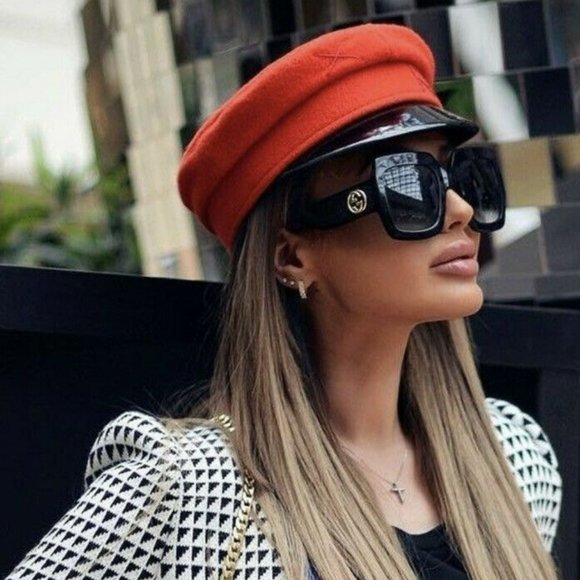 NEW Gucci GG0053SN 001 Black Gray Oversized Square Gradient Sunglasses - Picture 10 of 12